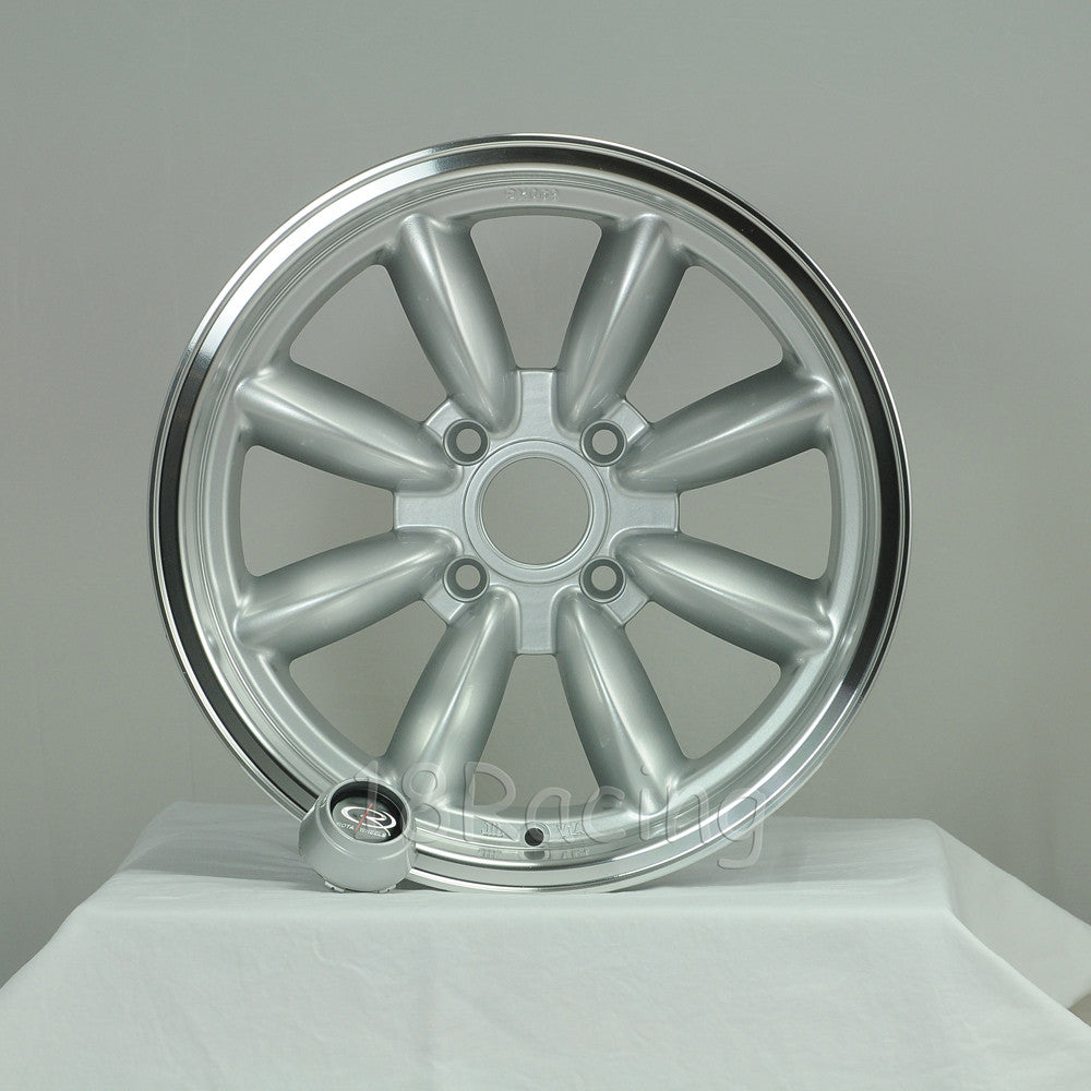 Rota Wheels RB R 1680 4X100 10 67.1 Silver with Polish Lip