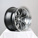 Rota Wheels RKR 1795 4X114.3 -20 73 Hyperblack with Polish Lip