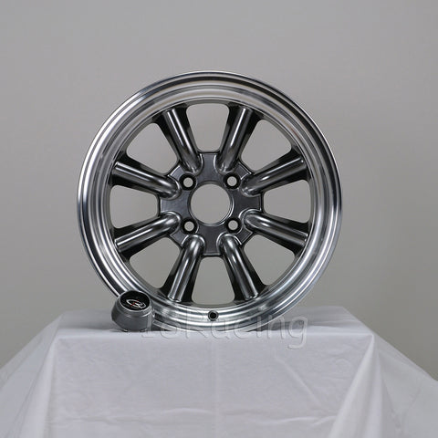 Rota Wheels Tri al 1580 4X114.3 0 73 Full Polish Black