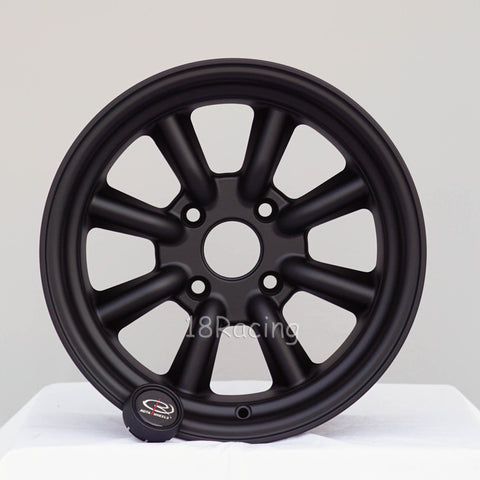 Rota Wheels Tri al 1580 4X114.3 0 73 Full Polish Black