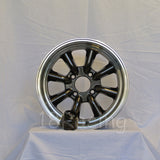 Rota Wheels RKR 1590 4X114.3 0 73 Gunmetal with Polish Lip