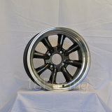 Rota Wheels RKR 1590 4X114.3 0 73 Gunmetal with Polish Lip