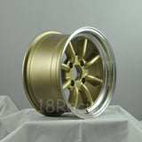Rota Wheels RKR 1580 4X114.3 0 73 Gold with Polish Lip