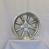 Rota Wheels RKR 1590 4X114.3 -15 73 Silver with Polish Lip