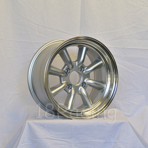 Rota Wheels RKR 1590 4X114.3 -15 73 Silver with Polish Lip – 18racing