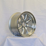 Rota Wheels RKR 1590 4X100 -15 67.1 Silver with Polish Lip