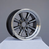 Rota Wheels RKR 1580 5X114.3 10 73 Hyperblack with Polish Lip