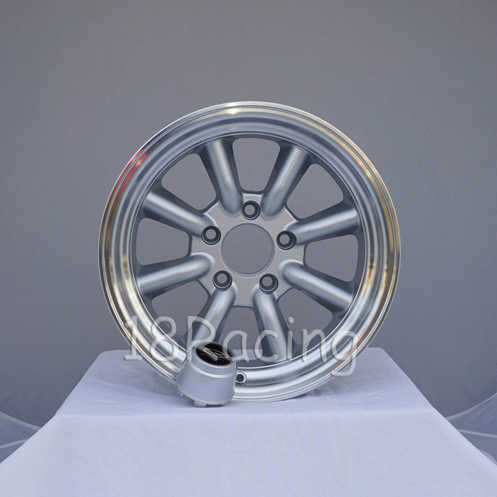 Rota Wheels RKR 1580 5X114.3 10 73 Silver with Polish Lip