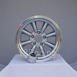 Rota Wheels RKR 1580 5X114.3 10 73 Silver with Polish Lip