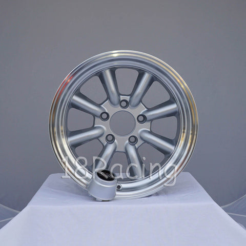 Rota Wheels RKR 1580 5X114.3 10 73 Silver with Polish Lip