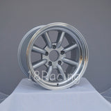 Rota Wheels RKR 1580 5X114.3 10 73 Silver with Polish Lip