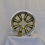 Rota Wheels RKR 1590 4X114.3 -15 73 Gold with Polish Lip