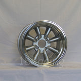 Rota Wheels RKR 1590 4X114.3 -15 73 Silver With Polish Lip