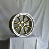 Rota Wheels RKR 1785 4X114.3 -10 73 Gold with Polish Lip