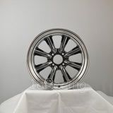 Rota Wheels RKR 1785 4X114.3 -10 73 Hyperblack with Polish Lip