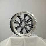 Rota Wheels RKR 1780 4X114.3 4 73 Hyperblack with Polish Lip