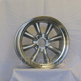 Rota Wheels RKR 1785 4X114.3 -10 73 Silver with Polish Lip