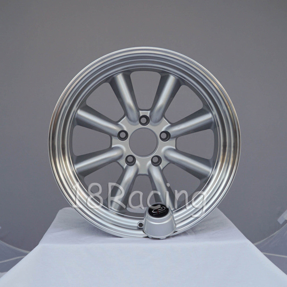 Rota Wheels RKR 1785 5X114.3 -10 73 Silver with Polish Lip