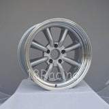 Rota Wheels RKR 1785 5X114.3 -10 73 Silver with Polish Lip