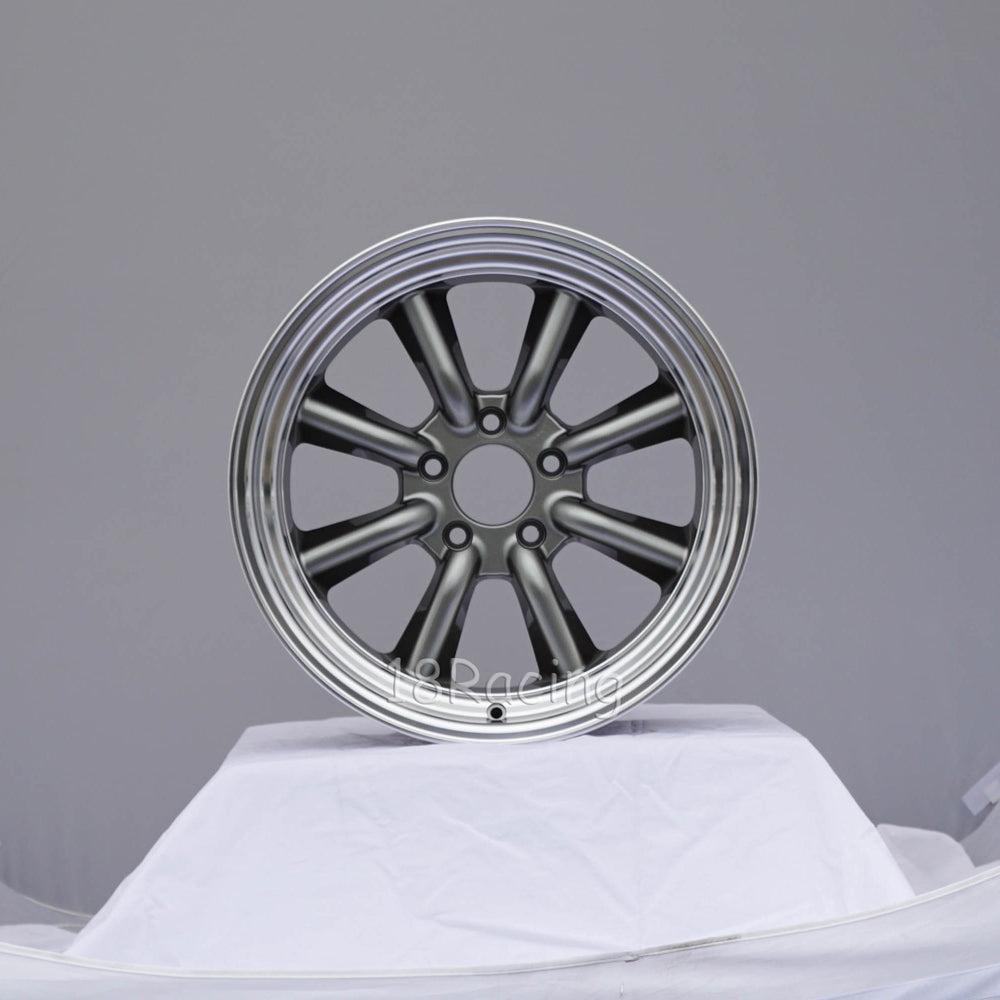 Rota Wheels RKR 1785 5X114.3 4 73  Steel Grey with Polish Lip