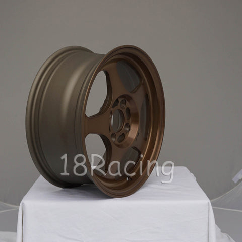 ROTA HUNTER Wheels - 15x7, 35mm Offset, 4x100 Bolt Pattern, 67.1 Hub, Full Royal Sport Bronze