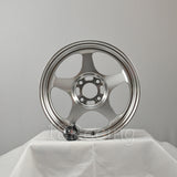 Rota Wheels Slipstream 1570 4X100 40 67.1 Full Polish  Steel Grey