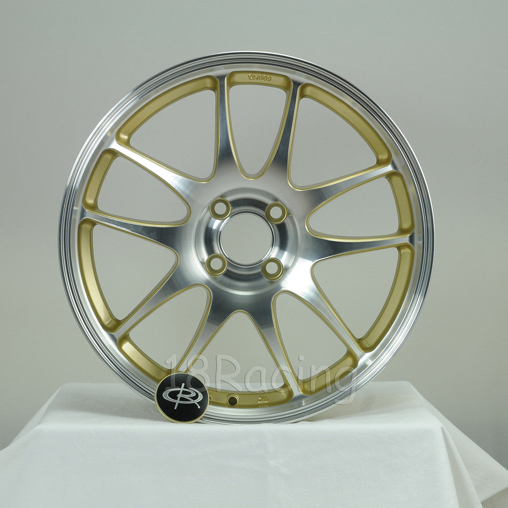 Rota Wheels Torque 1775 4X100 45 67.1 Full Polish Gold