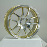 Rota Wheels Torque 1775 4X100 45 67.1 Full Polish Gold