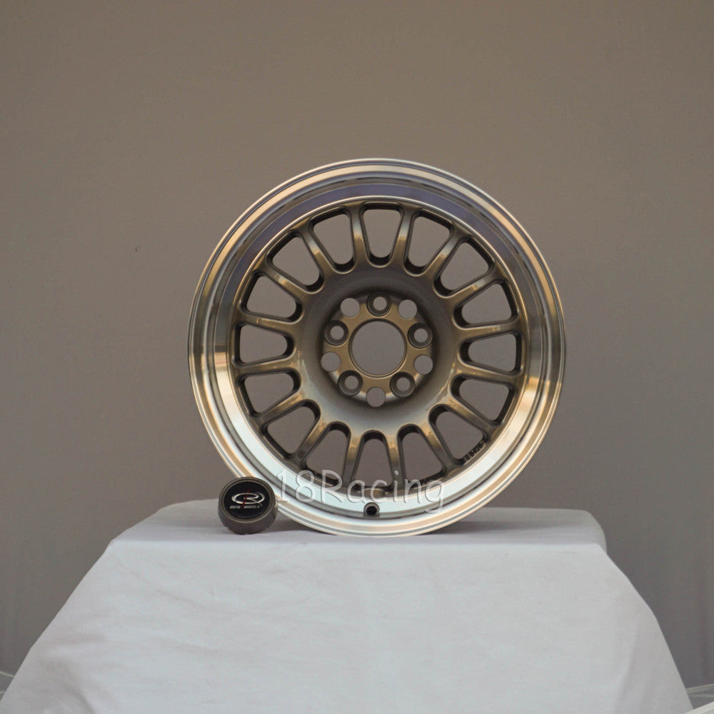 Rota Wheels Track R2 1570 5X98 30 58.5 Bronze with Polish Lip
