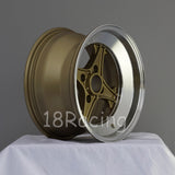 Rota Wheels XO4 1580 4X100 0 67.1 Gold with Polish Lip