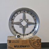 Rota Wheels Zero Plus 1570 4X100 20 67.1 Full Polish Silver